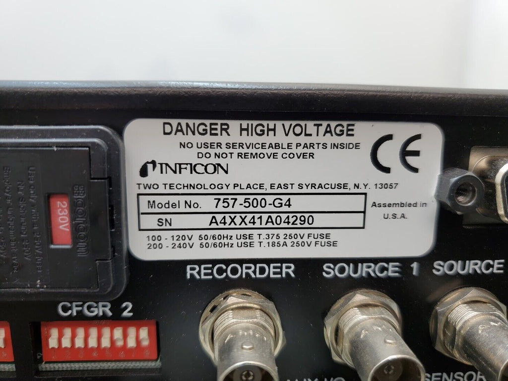 2x INFICON XTC2 Deposition Controller Monitor 757-500-G2 757-500-G4 Parts/Repair