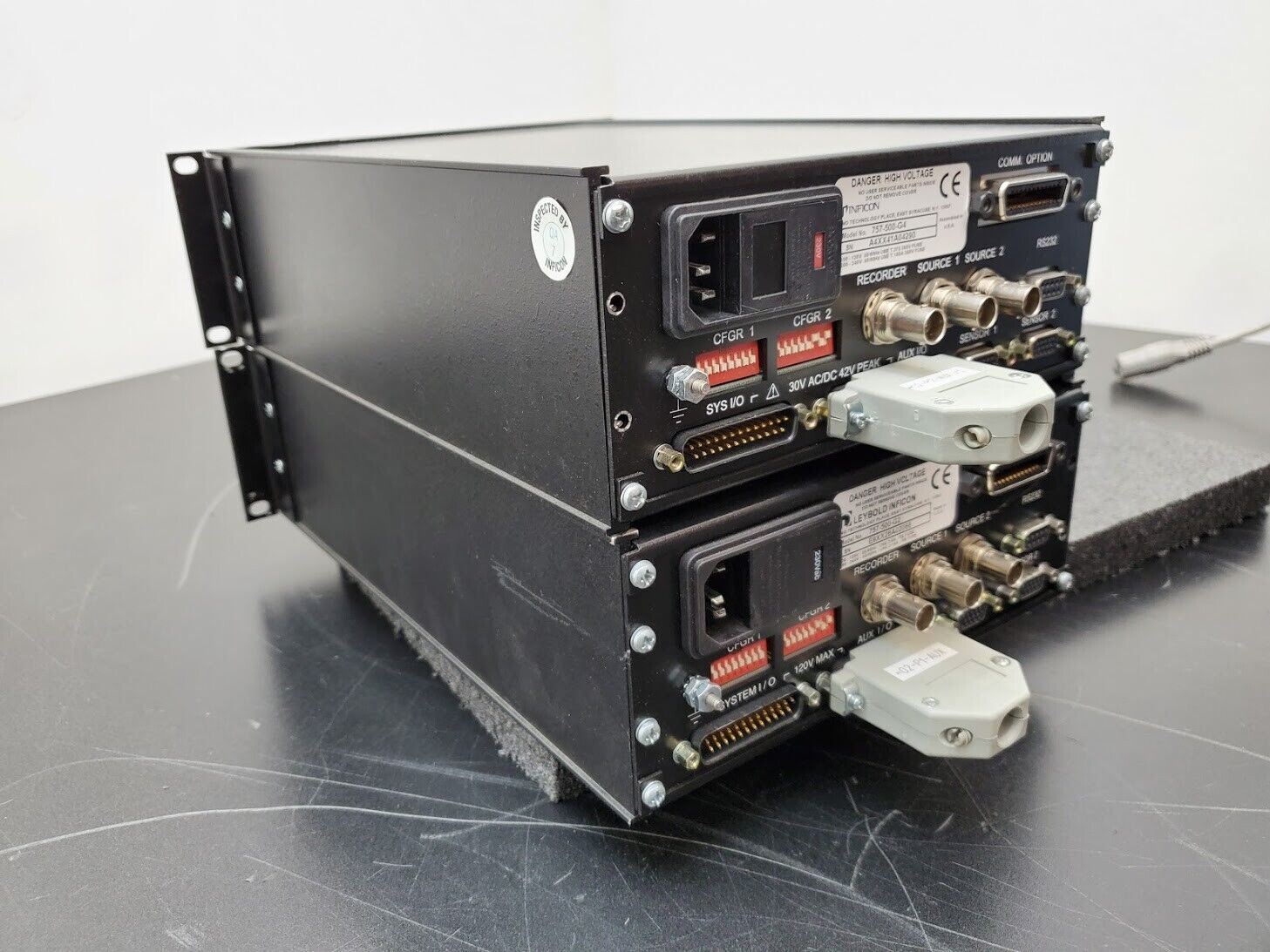 2x INFICON XTC2 Deposition Controller Monitor 757-500-G2 757-500-G4 Parts/Repair