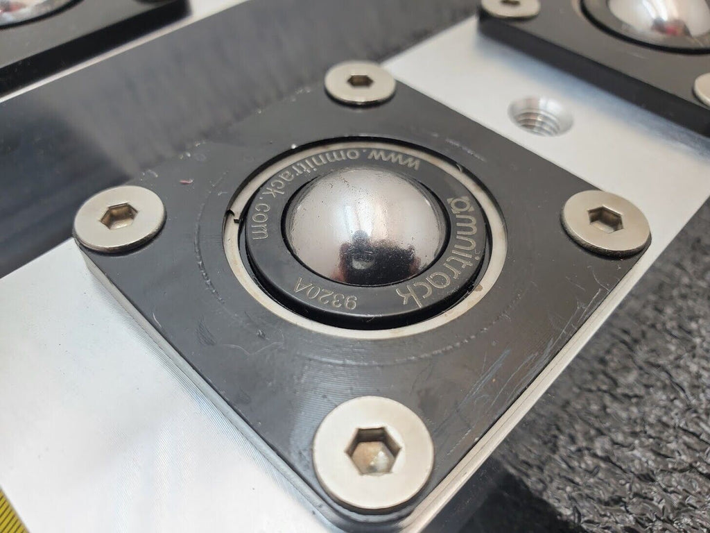 2x Omnitrack 9320a Roller Ball Track SS Stainless Steel Ball Bearing Omni Roller