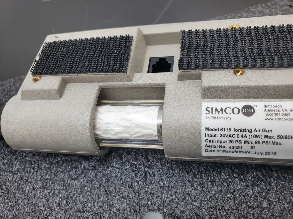 Simco 6115 AirForce Ionizing Air Blow-Off Cleaning Nozzle Gun 20-60 PSI Tested