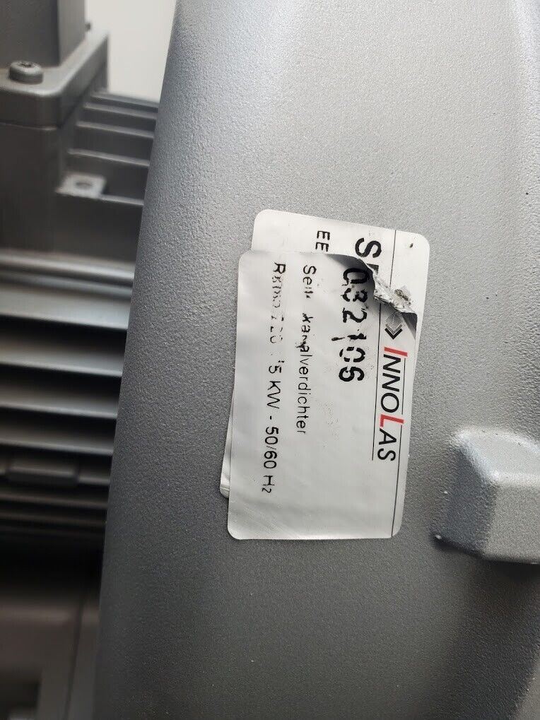 Rubin 220 Briwa Tec Vacuum Regen Regenerative Blower 3PH 240V 1.75kW 153CFM