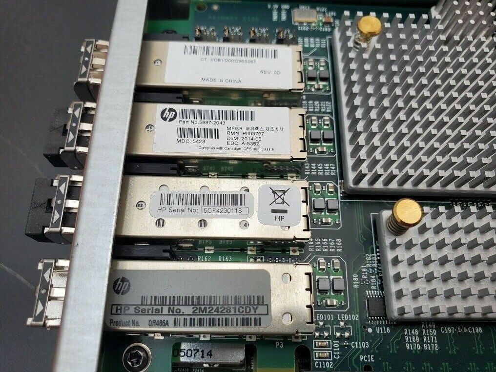 HP 3PAR 7400 STORESERV Storage Node Controller QR483-63001 4x 8Gb FC Rev D1