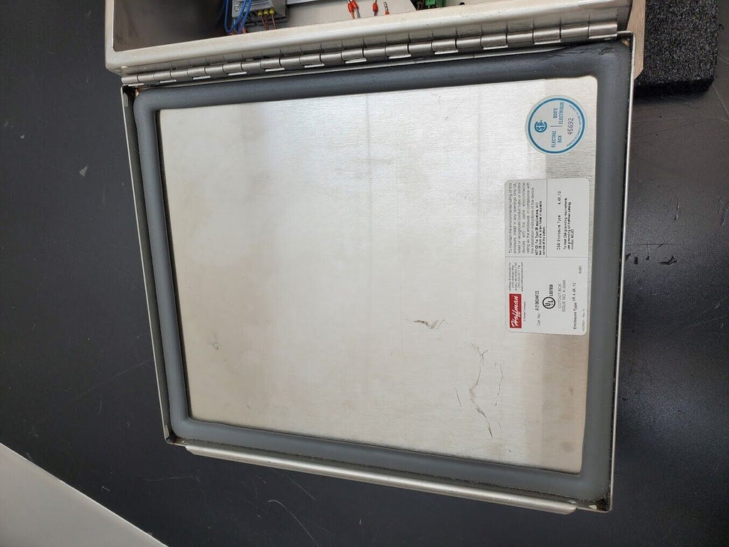 Hoffman A12106CHNFSS Stainless Enclosure 6in X 12in X 10in w/ 120VAC Input SS