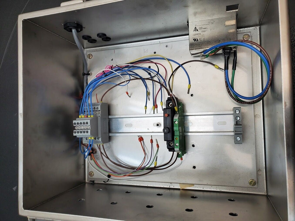 Hoffman A12106CHNFSS Stainless Enclosure 6in X 12in X 10in w/ 120VAC Input SS