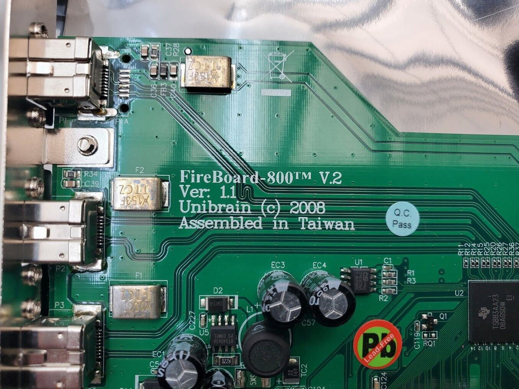 Unibrain FireBoard-800 V.2 1394b PCI Adapter Card 3-Port Version 1.1 09912009-1