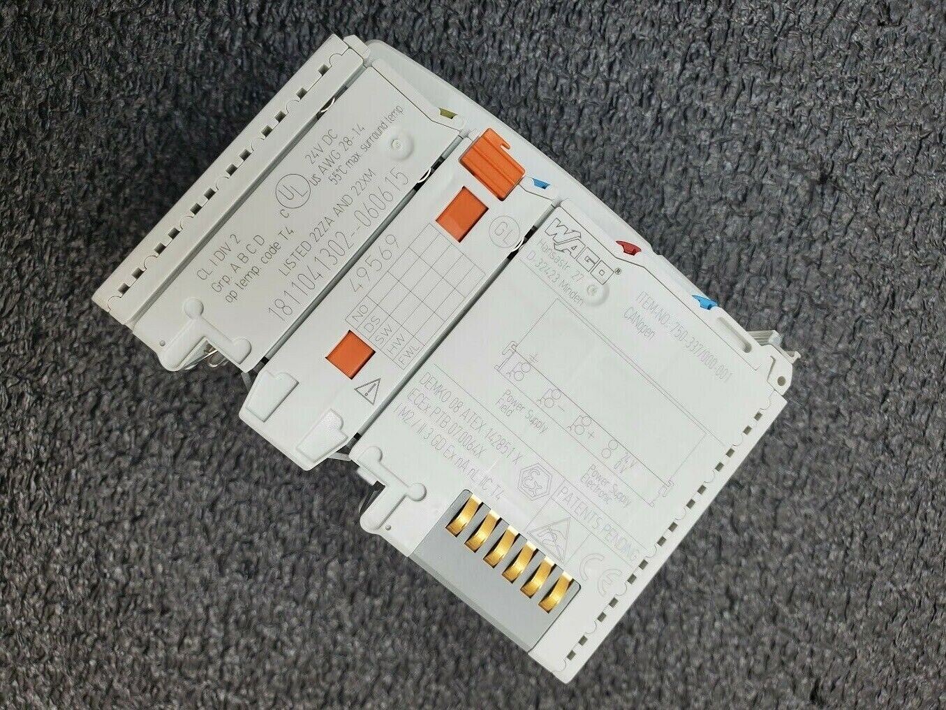 WAGO CANopen Fieldbus Coupler 750-337 MCS DIN Rail 750-337/000-001