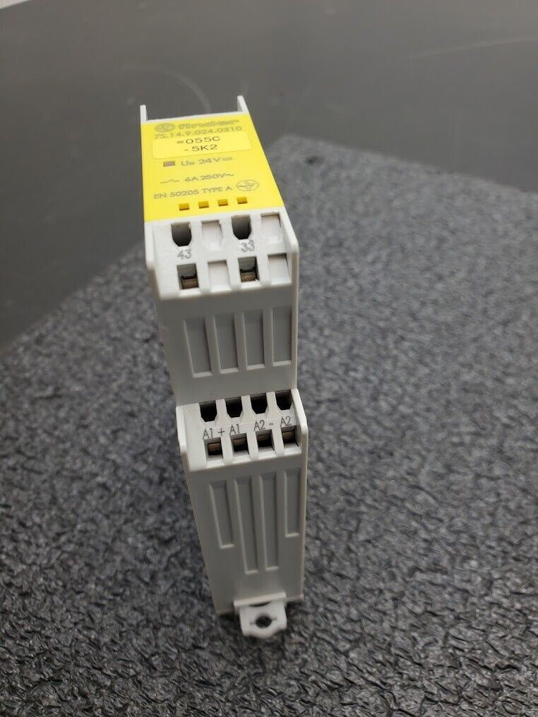 Finder DIN Rail Mount 6A 250V EN 50205 Type A Relay 7s.14.9.024.0310