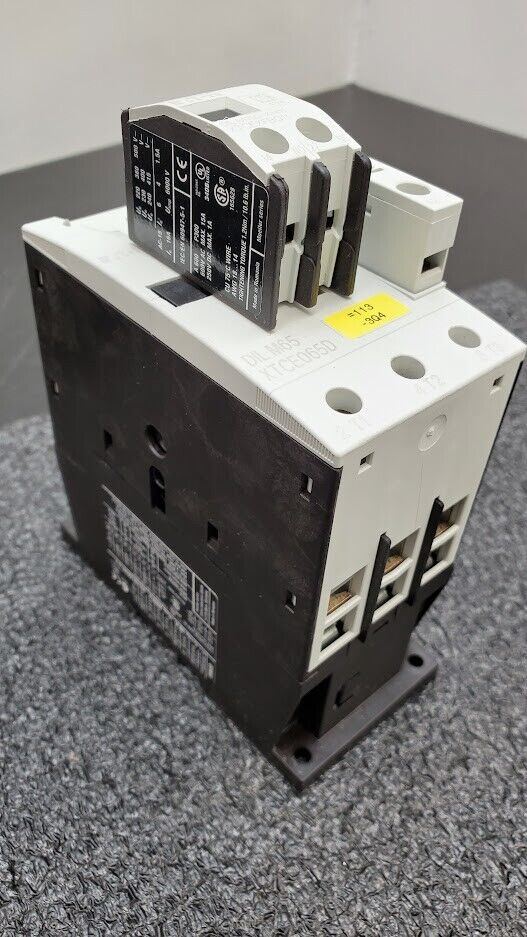 EATON DIL M65 XTCE065D Contactor 220/240V 50/60Hz 65 Amp 3-Pole w DIL M150-XHI11
