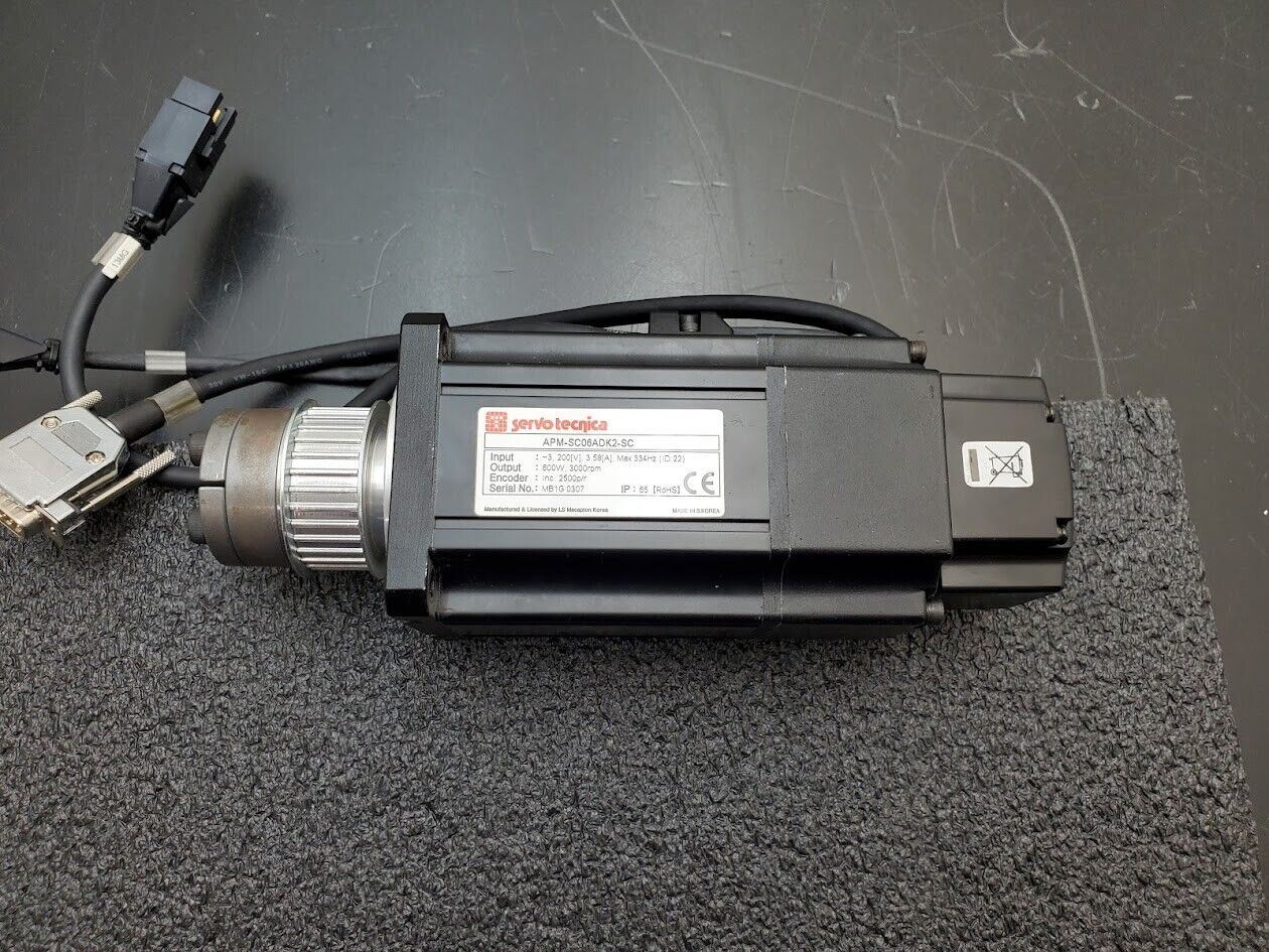 Servo Tecnica 600W 3000RPM Servo Motor APM-SC06ADK2-SC 2500ppr Encoder