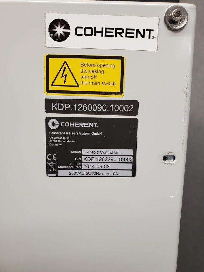 Coherent H-Rapid 50 Laser Laserhead W/Controls Working Pull 70W 5-15ps 0-50Mhz