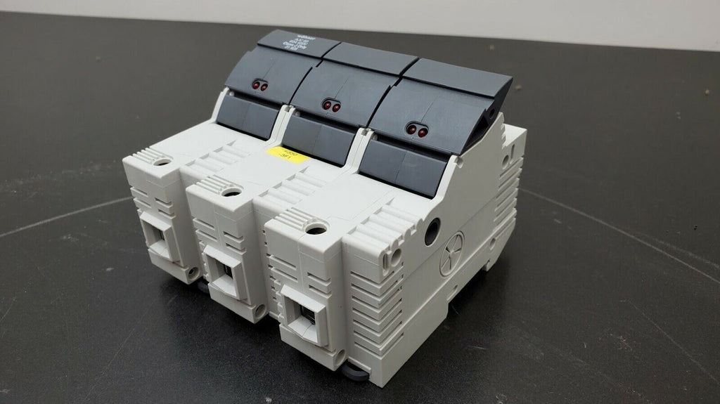 wohner AJC 60 60A 600V Class J Fuse Only 31 925 3-Pole Fuse Holder DIN Rail