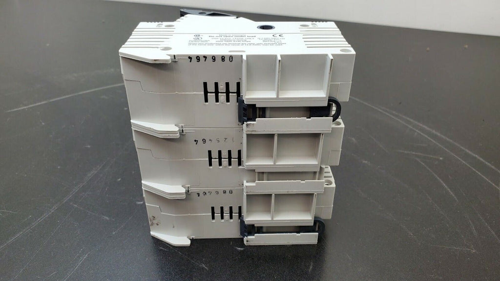 wohner AJC 60 60A 600V Class J Fuse Only 31 925 3-Pole Fuse Holder DIN Rail