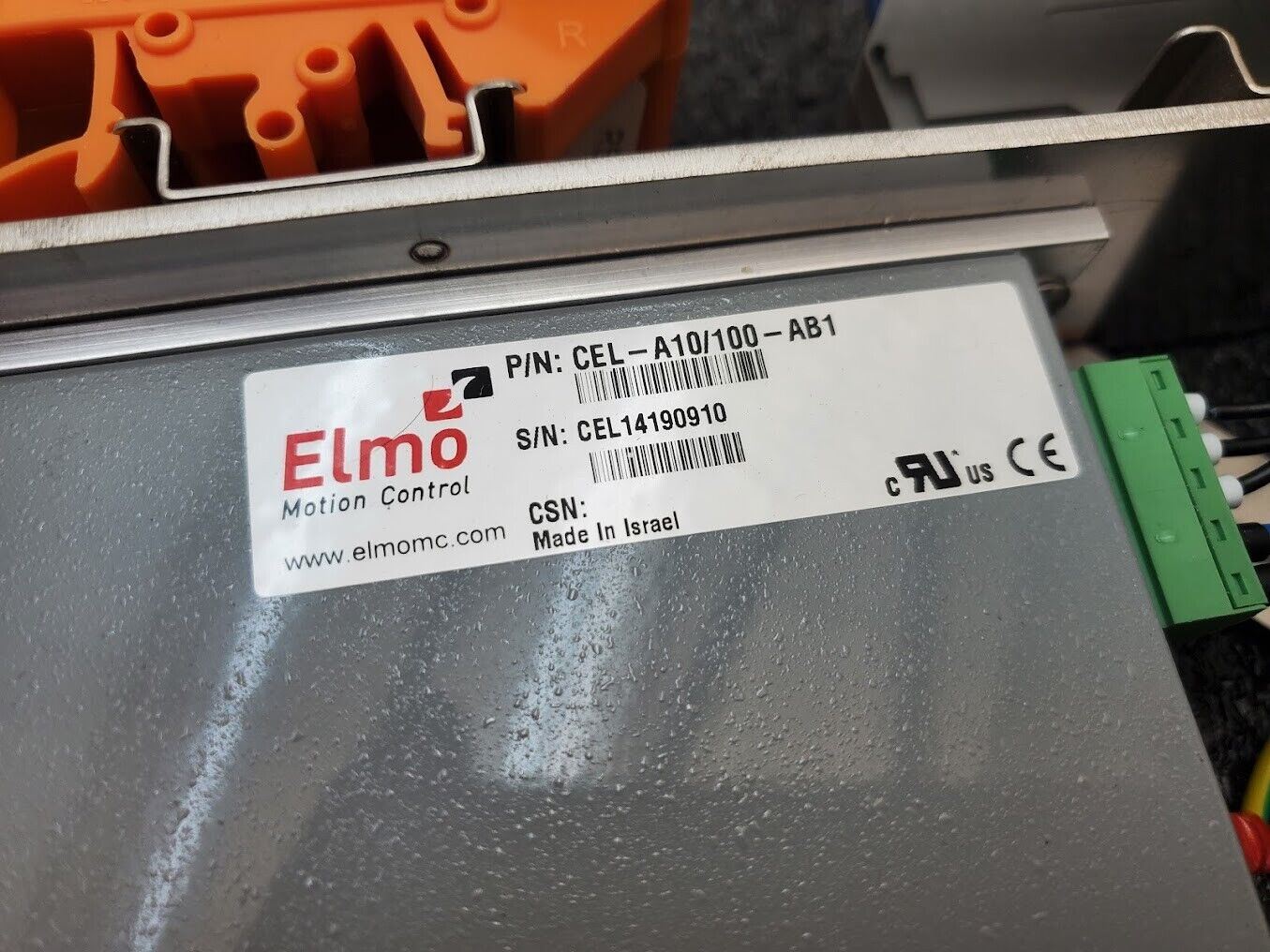 Elmo Motion Control CEL-A10/100-AB1 One 1 Axis Servo Drive w/ Breakout RS232