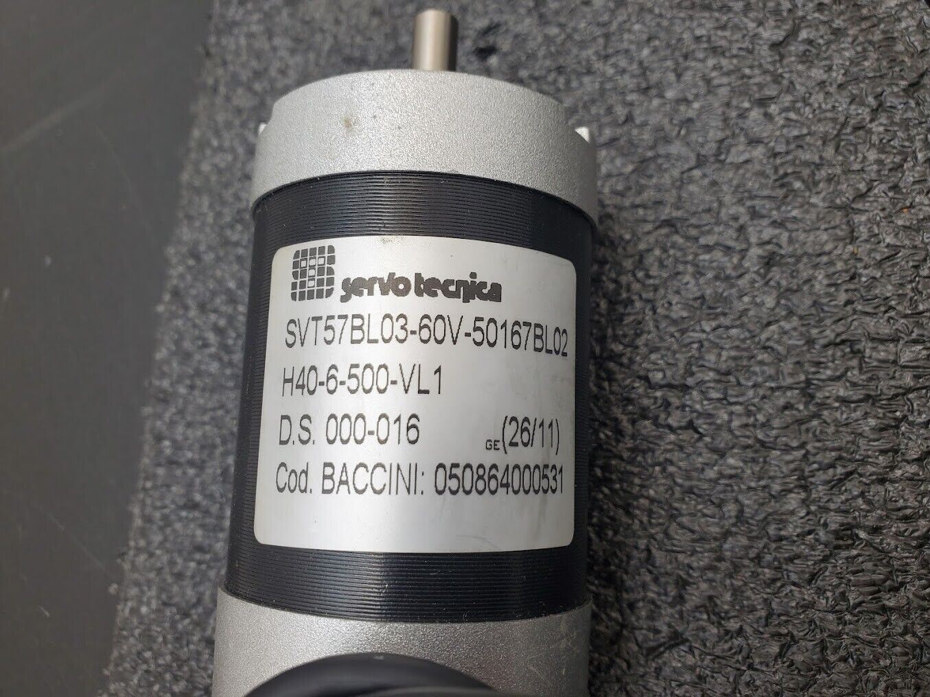 Servo Tecnica SVT57BL03-60V-50167BL02 Motor 60V 5000 RPM H40-6-0500VL-SC Encoder