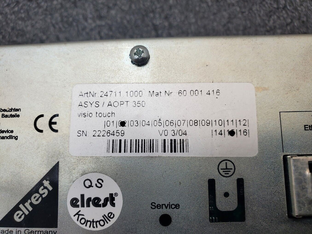 Elrest 24711.1000 ASYS AOPT 350  Operator Panel Interface T154806 HMI USB Enet