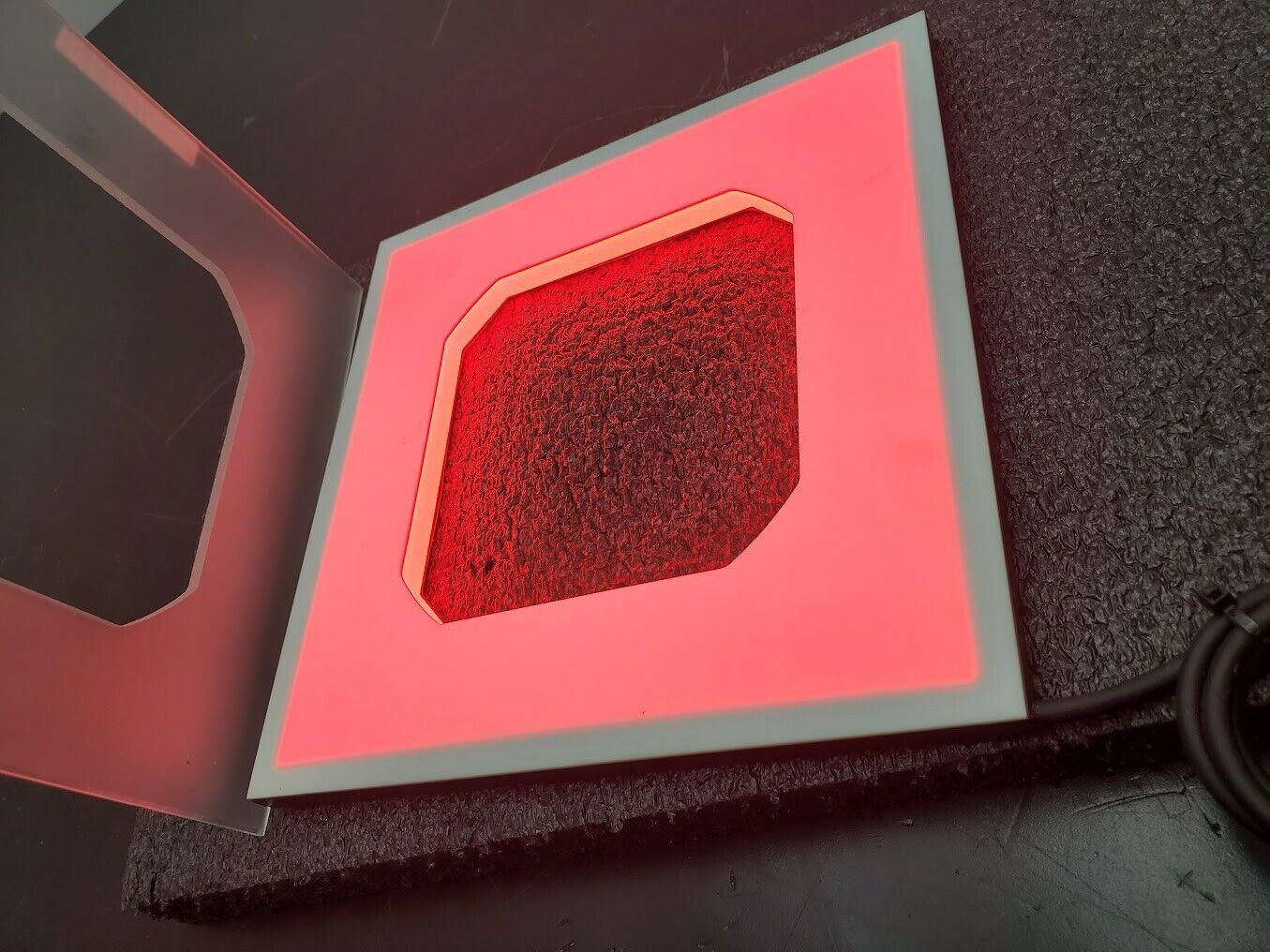 Wafer Inspection High Intensity Compact RED LED Light Illuminator 24VDC 210mm³