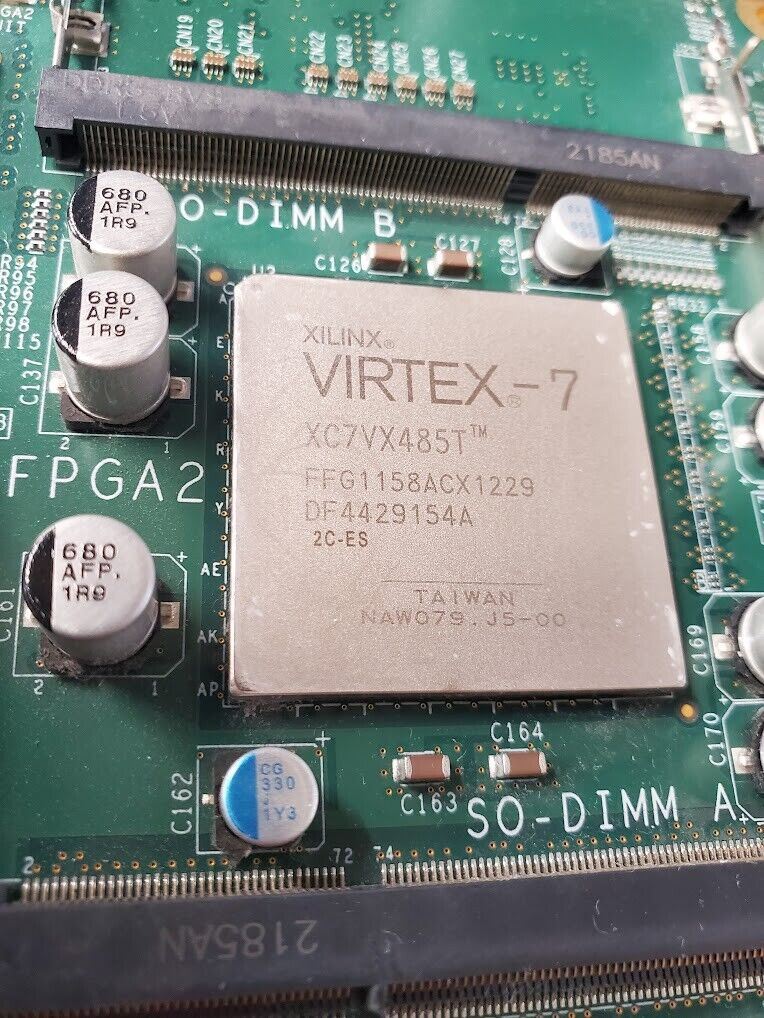 Xilinx Virtex-7 Virtex 7 XC7VX485T FFG1158ACX1229 DF4429154A 2x units on 1 board