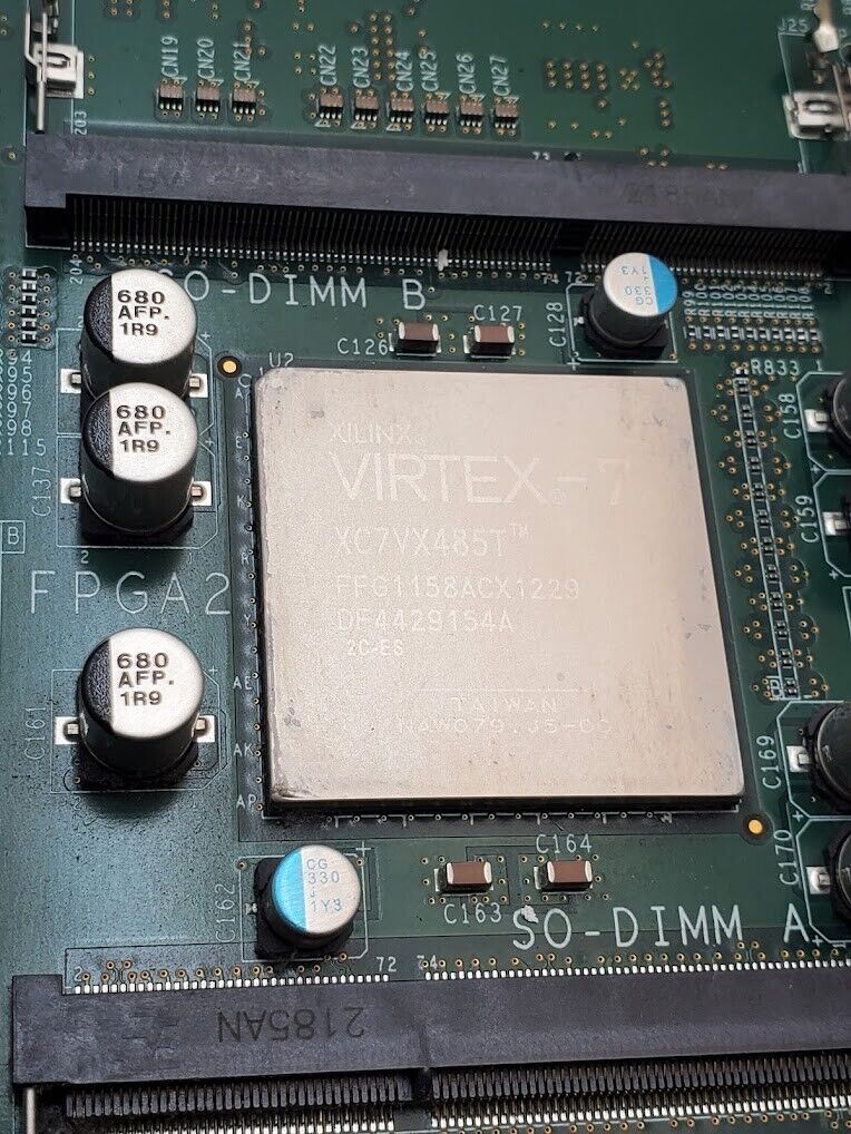 Xilinx Virtex-7 Virtex 7 XC7VX485T FFG1158ACX1229 DF4429154A 2x units on 1 board