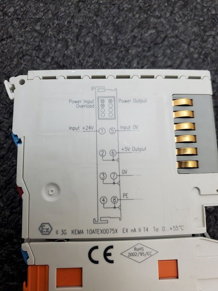 Beckhoff EL9505 Power supply Terminal 24V DC for E-BUS/ Output 5v DC 0.5
