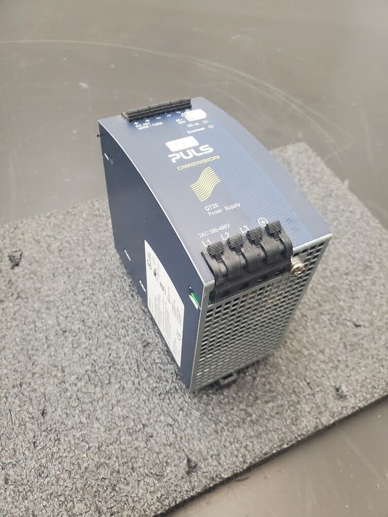 Puls Dimension QT20.481 DIN Power Supply 380-480VAC Input, 48-55VDC Output 48VDC