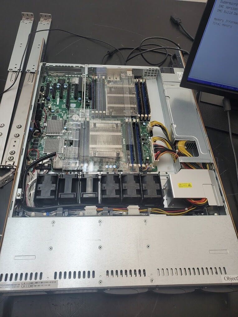 Supermicro 1U Motherboard 8x SFF X9DRH-7TF 64GB ECC DDR3 2x E5-2620V2 2.1GHz