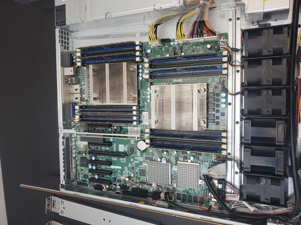 Supermicro 1U Motherboard 8x SFF X9DRH-7TF 64GB ECC DDR3 2x E5-2620V2 2.1GHz