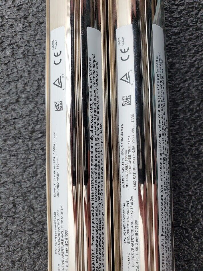 Banner SLPE25-830N SLPR25-830N Light Curtain Kit 830mm Long 0.1-7m Range IP65