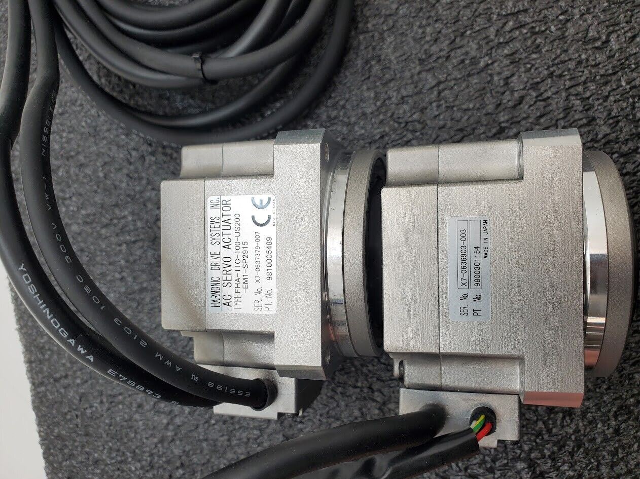 Lot of 2 Harmonic Drive Systems 24VDC Servo Motor FHA-11C-100-US200-EM1-SP2915