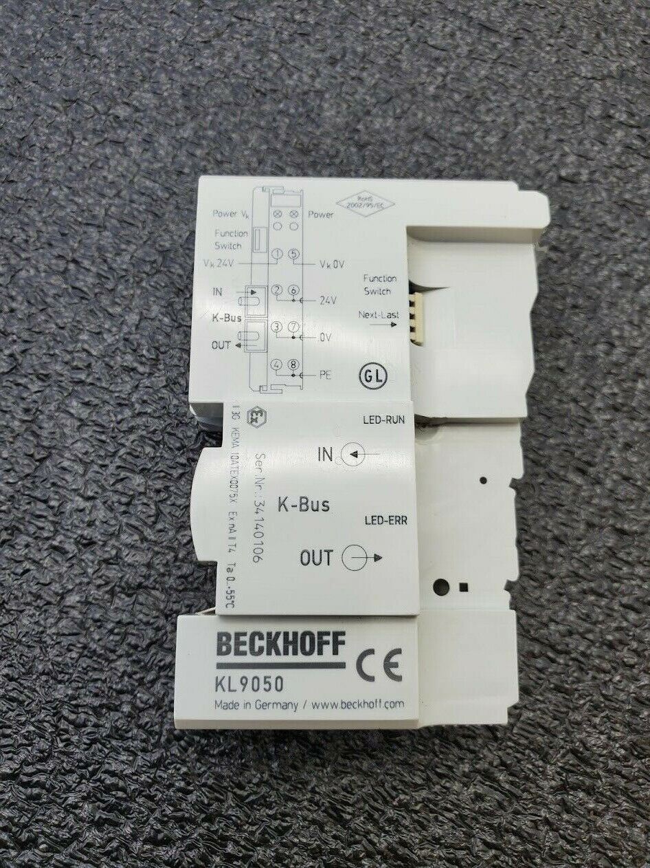 Beckhoff KL9050 Terminal Bus Extension Coupler Terminal K-Bus 2x RJ45 Plug