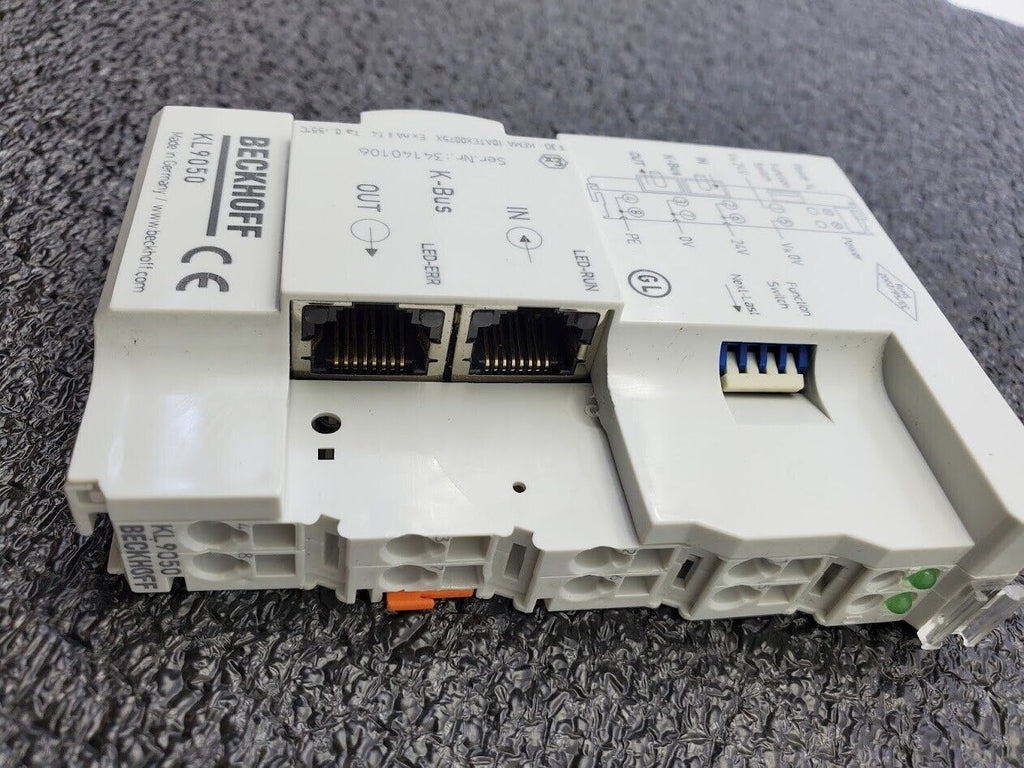 Beckhoff KL9050 Terminal Bus Extension Coupler Terminal K-Bus 2x RJ45 Plug
