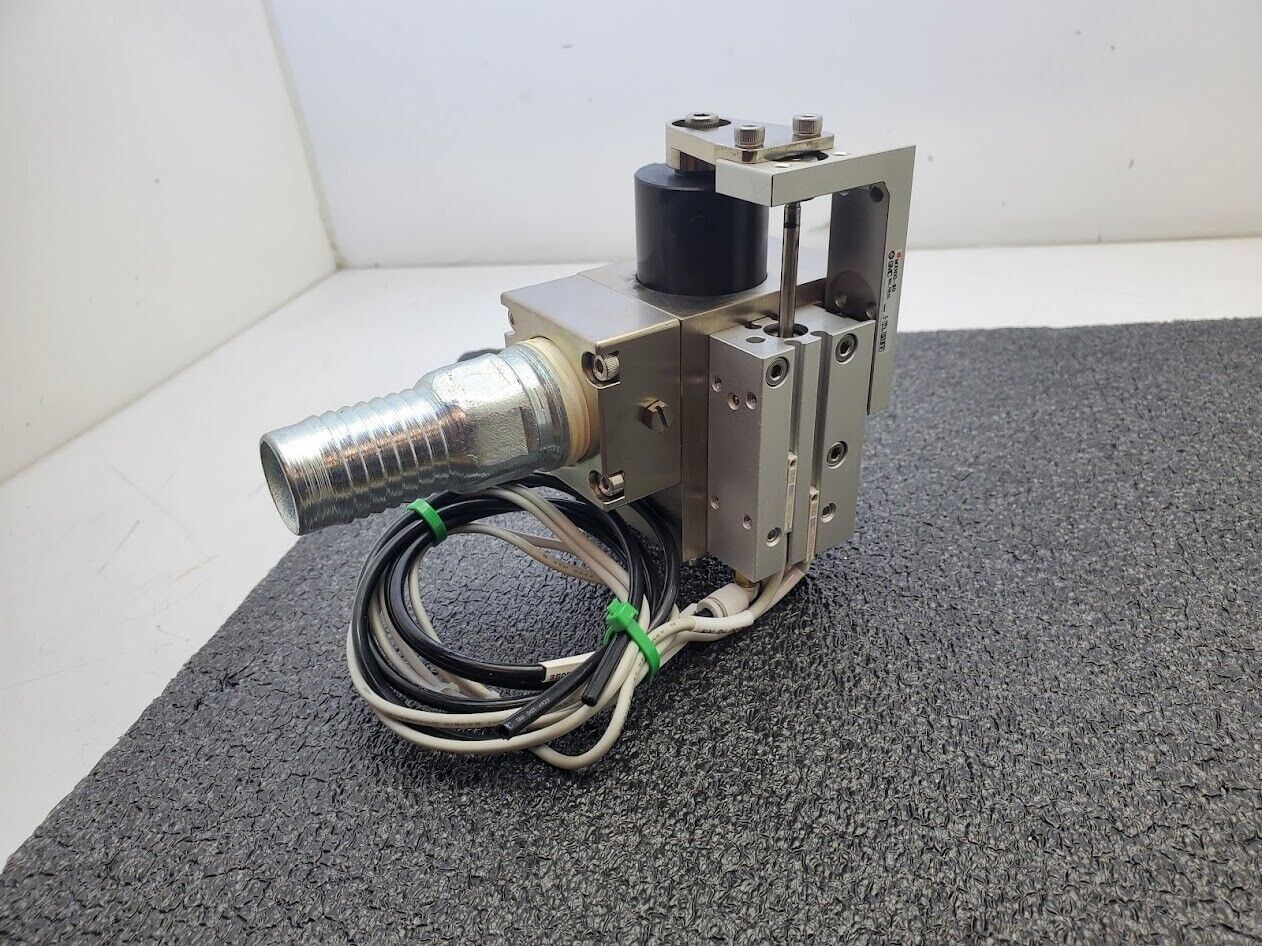 SMC MXH10-30 Custom 1" Barbed Hose to 3/4" Vacuum Shutoff Valve w/Sensors