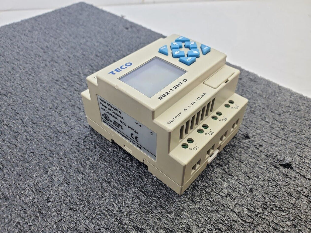 TECO SG2-12HT-D 6 DC Inputs 2 Analog Input 4 Transistor Out Ladder Logic PLC