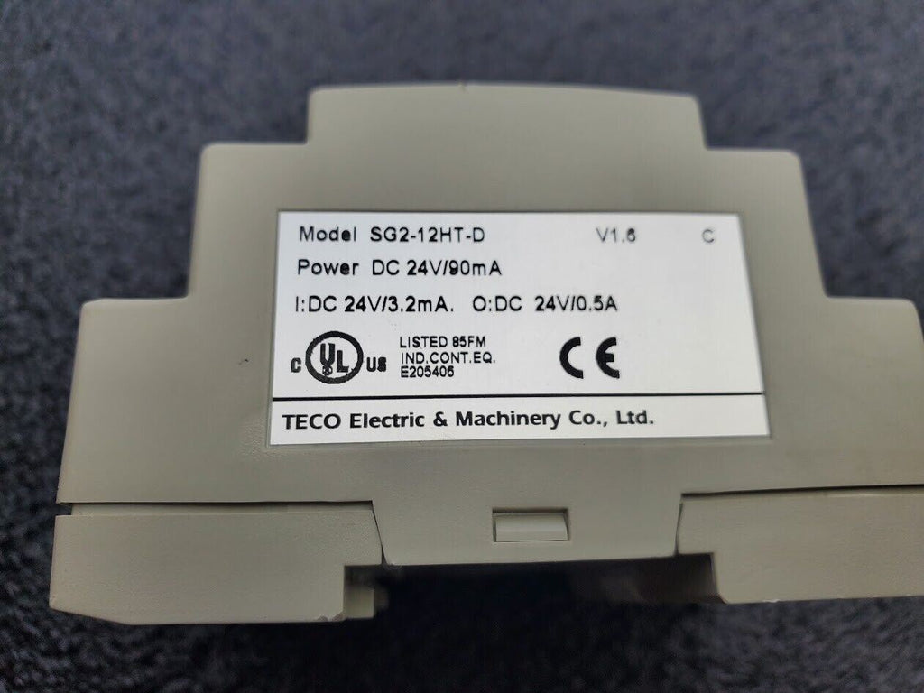TECO SG2-12HT-D 6 DC Inputs 2 Analog Input 4 Transistor Out Ladder Logic PLC