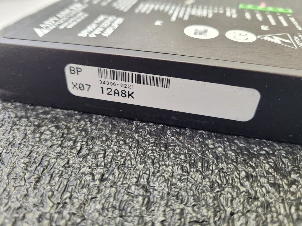 Advanced Motion Controls Brush Type PWM Servo Amplifier 12A8K 34396-0221