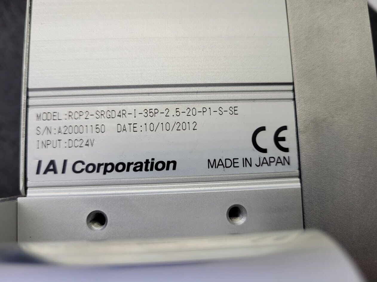 IAI RCP2-SRGD4R Robo Cylinder Guided Linear Actuator With Servo Motor Controller