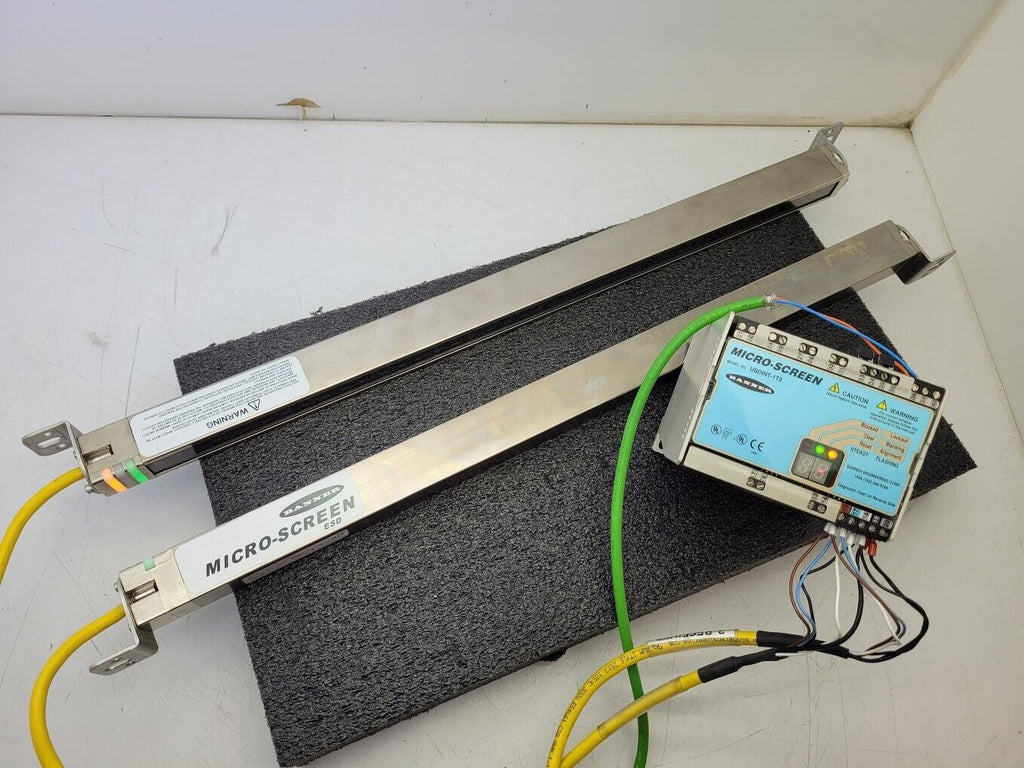 Banner USE2012NP2 & USR2012NP2 MICRO-SCREEN 20" Light Curtain Screen Set Tested