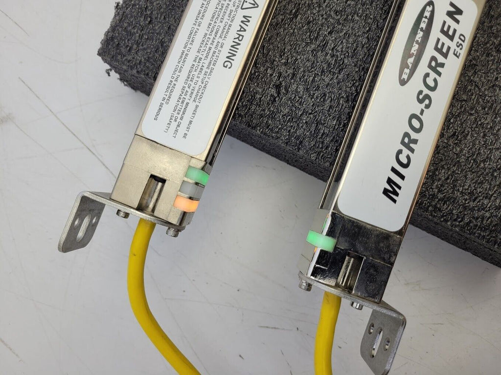 Banner USE2012NP2 & USR2012NP2 MICRO-SCREEN 20" Light Curtain Screen Set Tested