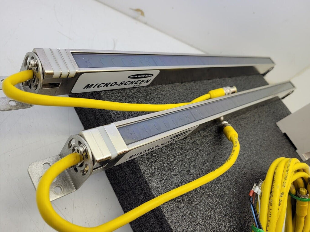 Banner USE2012NP2 & USR2012NP2 MICRO-SCREEN 20" Light Curtain Screen Set Tested