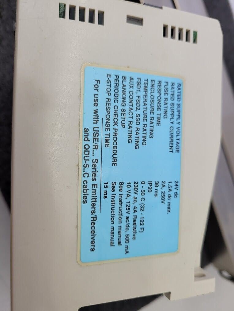 Banner USE2012NP2 & USR2012NP2 MICRO-SCREEN 20" Light Curtain Screen Set Tested