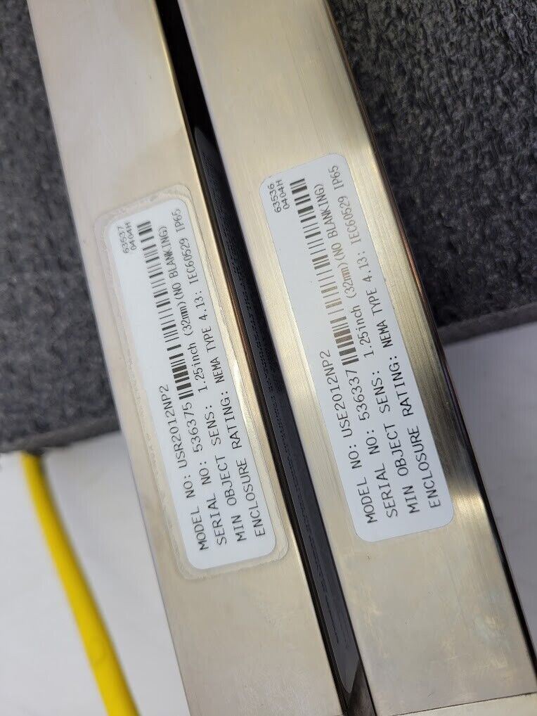 Banner USE2012NP2 & USR2012NP2 MICRO-SCREEN 20" Light Curtain Screen Set Tested