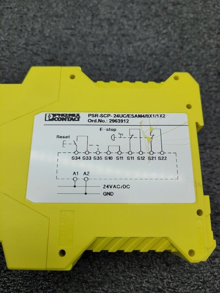 Phoenix Contact PSR-SCP-24UC/ESAM4/8X1/1X2 2963912 Safety Relays 24V AC/DC
