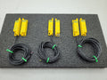 Lot of 3 Sick RE300-DA03P Safety Switch Non Contact w/Actuator 5' Cable 6025080