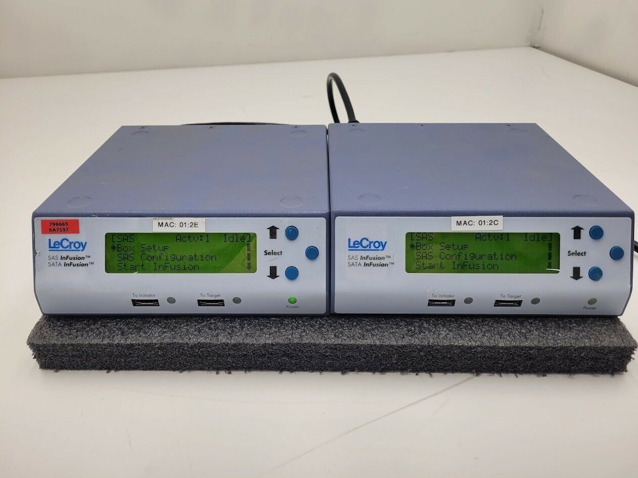 2x LeCroy Sas Sata InFusion Emulator Error Injector Traffic Modification System