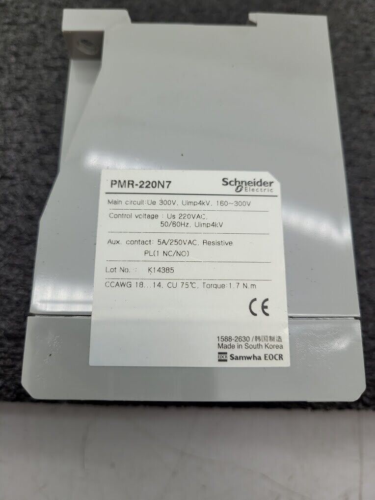 Schneider Electric Samwha PMR-22 PMR 22  Phase Monitoring Relay 160-300V 3PH
