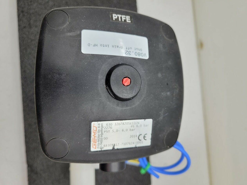 Gemu 2" DN32 Diaphragm Shutoff Valve Air Open Spring Close PTFE 630 32D78205E13