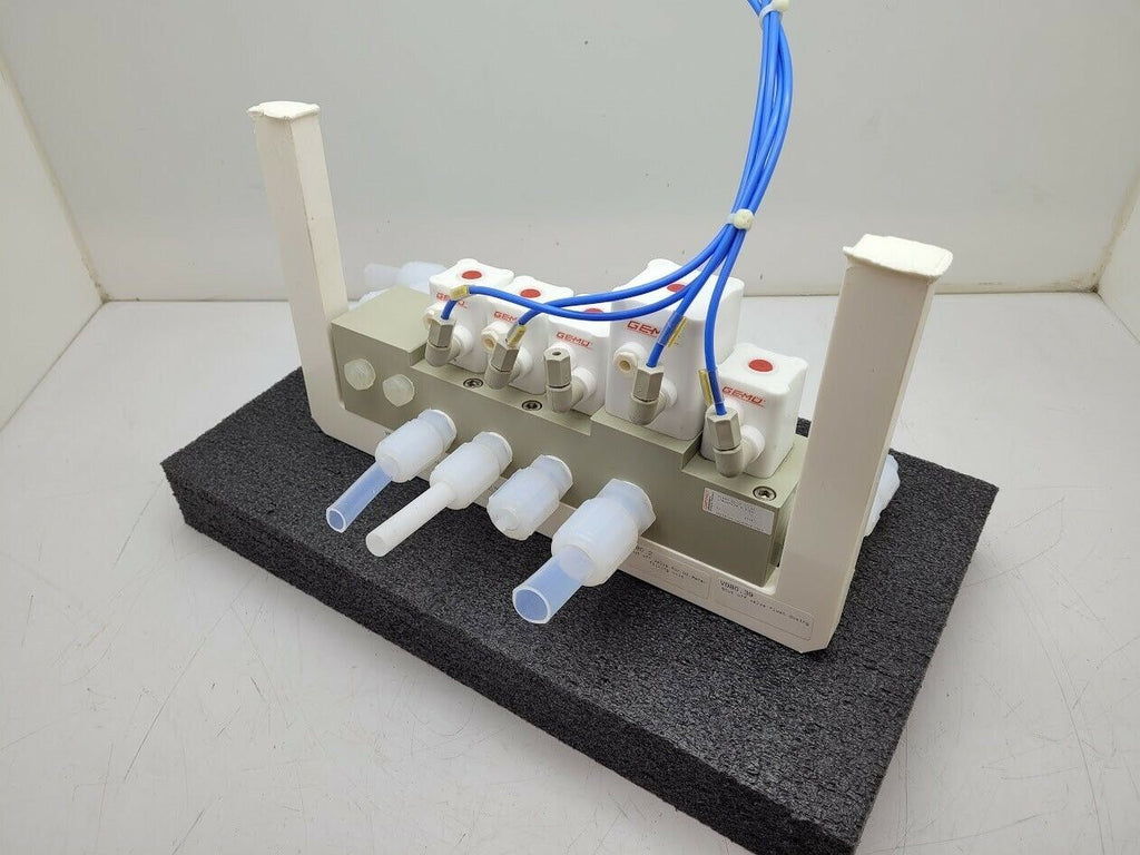 Gemu 5 Valve Diaphragm Shutoff Manifold Valve Air Open Spring Close PN4 PP "B"