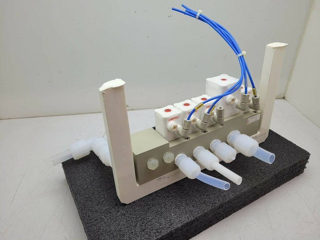 Gemu 5 Valve Diaphragm Shutoff Manifold Valve Air Open Spring Close PN4 PP "B"