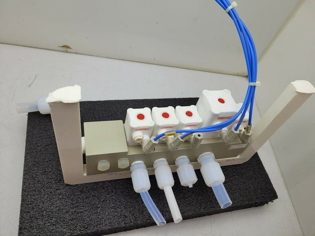 Gemu 5 Valve Diaphragm Shutoff Manifold Valve Air Open Spring Close PN4 PP "B"