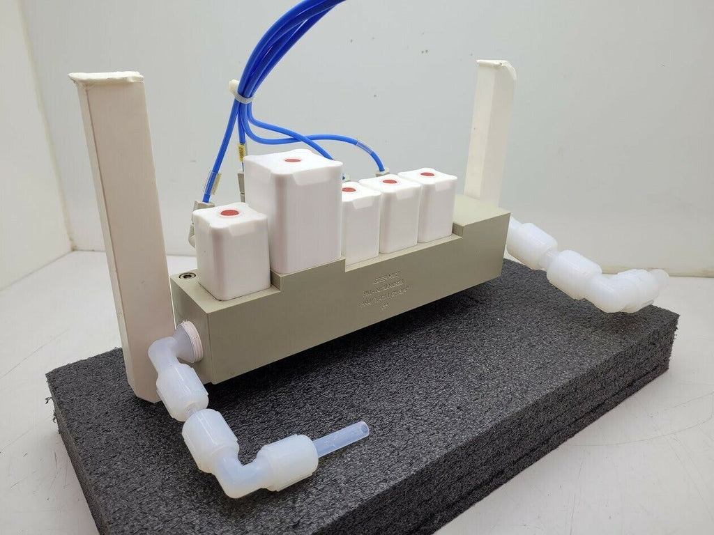 Gemu 5 Valve Diaphragm Shutoff Manifold Valve Air Open Spring Close PN4 PP "B"