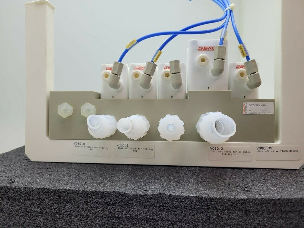 Gemu 5 Valve Diaphragm Shutoff Manifold Valve Air Open Spring Close PN4 PP "B"